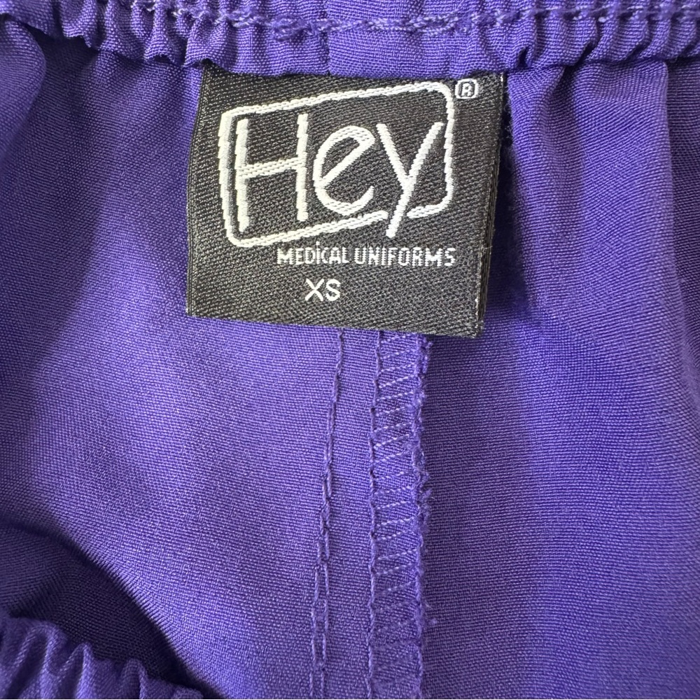 Hey Medical Uniform Scrub Pants Purple Style H3124 Size XS - Picture 5 of 9